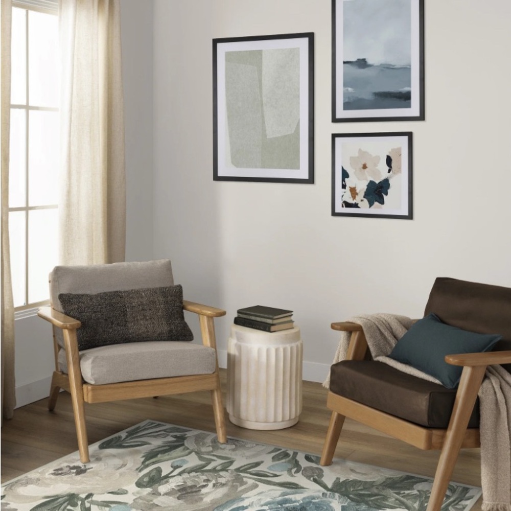 Ruggable 3’x5’ Camellia Rug in Jade Color (Mat sold separately) Machine Washable